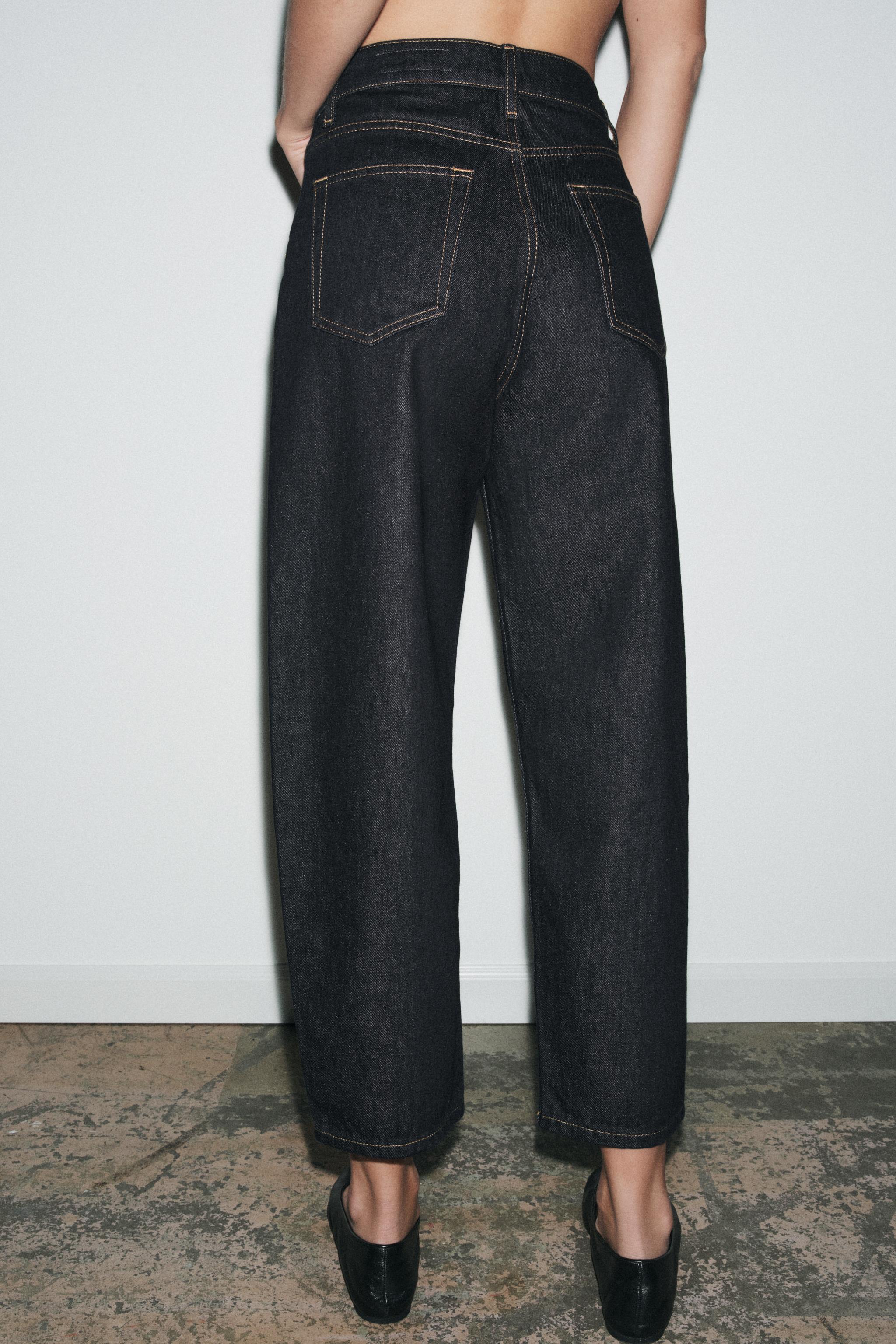 ZW COLLECTION TAPERED MID-RISE JEANS